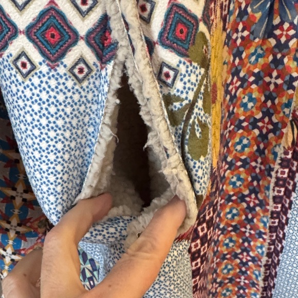 Johnny Was Multicolor Floral Patchwork Teddy Jacket - Picture 6 of 13